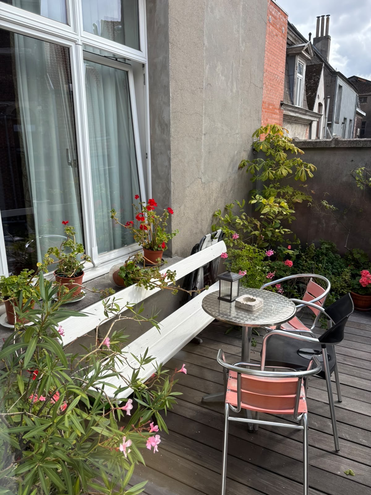 The roof terrace at La Ducale